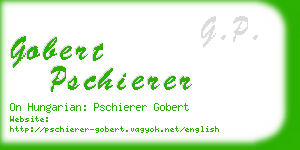 gobert pschierer business card